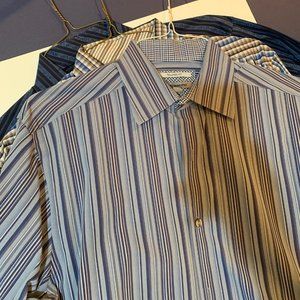 3 L/S Johnston & Murphy men's shirts, Medium